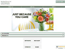 Tablet Screenshot of hartlandflowers.com